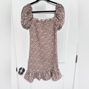 NWOT The Impeccable Pig Floral Ruffled Mini Dress